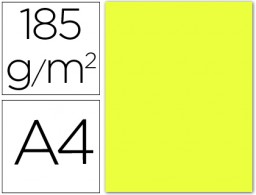 50h. cartulina Guarro A4 185g/m² amarillo limón